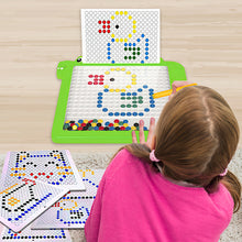 Load image into Gallery viewer, Koolbitz Magnetic Art Board for Kids - Interactive Magnetic Bead Drawing Pad with Design Templates and Stylus Pen, STEM Educational Toy for Creativity and Fine Motor Skill Development, Ages 3-8