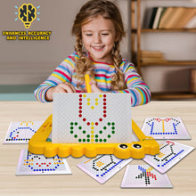 Load image into Gallery viewer, Koolbitz Colorful Magnetic Bead Drawing Board with Pattern Cards and Pen, Magnetic Educational Toy Set for Children Ideal for Developing Creativity and Motor Skills for Kids 3-8