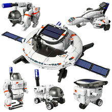 Load image into Gallery viewer, Koolbitz Kids Solar Space Set Educational Learning Science Toy for Children Solar Powered 6 in 1 Robot Kit for Boys & Girls Research & Exploration Adventures Space Playset
