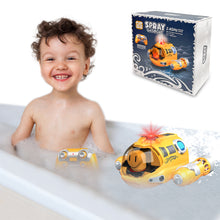 Load image into Gallery viewer, Kids Yellow Motorboat Toy Remote Control Motorboat with Spray Playset for Children Swimming Pool Boat for Boys & Girls Outdoor Water Fun Play Motorboat Toddlers Gift