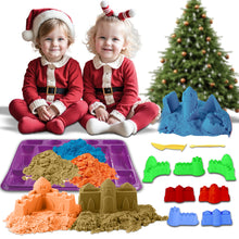 Load image into Gallery viewer, Koolbitz Magic Sand Play Set, Mold Amazing Sand Sculpts 750g with Box Accessories Shape Molds, Fun Gifts Toy for Boys & Girls, Make Your Own Craft Activity for Kids