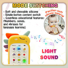 Load image into Gallery viewer, Koolbitz Baby Sensory Toy Set, Musical Yellow Phone and Red Remote Control, Animal Sounds and Lights, Language Learning Toy for Infants and Toddlers