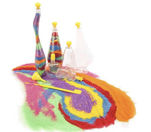 Load image into Gallery viewer, Koolbitz Sand Art Kit for Kids, Make Your Own Craft Activity Kit with Sand Sandisfying Set, Glow in The Dark Sand Art Assorted Shape Bottles and Pendant Bottles Arts and Crafts STEM Toys