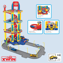 Load image into Gallery viewer, Koolbitz Kids Parking Lot Garage Toy Set for Kids, Race Car Ramp Track Toy for 5 6 7 Year Old 4-Story Parking Playset Preschool Car Games Toys for Kids Vehicle Playsets