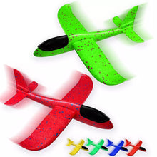 Load image into Gallery viewer, Catapult Airplane Toy, Large Hand Throw Foam Glider Plane, Flying Toy for Kids, Outdoor Sport Gift (Pack of 2 Random Colours)
