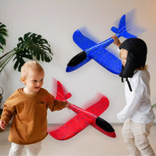 Load image into Gallery viewer, Catapult Airplane Toy, Large Hand Throw Foam Glider Plane, Flying Toy for Kids, Outdoor Sport Gift (Pack of 2 Random Colours)