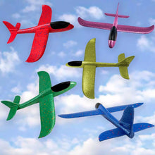 Load image into Gallery viewer, Catapult Airplane Toy, Large Hand Throw Foam Glider Plane, Flying Toy for Kids, Outdoor Sport Gift (Pack of 2 Random Colours)