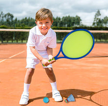 Load image into Gallery viewer, Koolbitz Children Kids Tennis Set 2 Rackets with Ball and Shuttlecock Kids Badminton Set Summer Indoor Outdoor Kids Play Garden