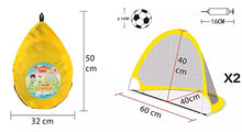 Load image into Gallery viewer, Foldable Pop Up Soccer Goal with Ball, Pump, 4 Pegs