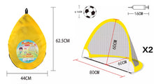 Load image into Gallery viewer, Foldable Pop Up Soccer Goal with Ball, Pump, 4 Pegs
