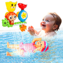 Load image into Gallery viewer, Koolbitz Interactive Swimming Doll with Monkey-Themed Bath Toy Set – Fun Water Play Movable Doll with Realistic Swimming Action Wall-Mountable Bath Toy with Waterfall Effects – Ages 18 Months+
