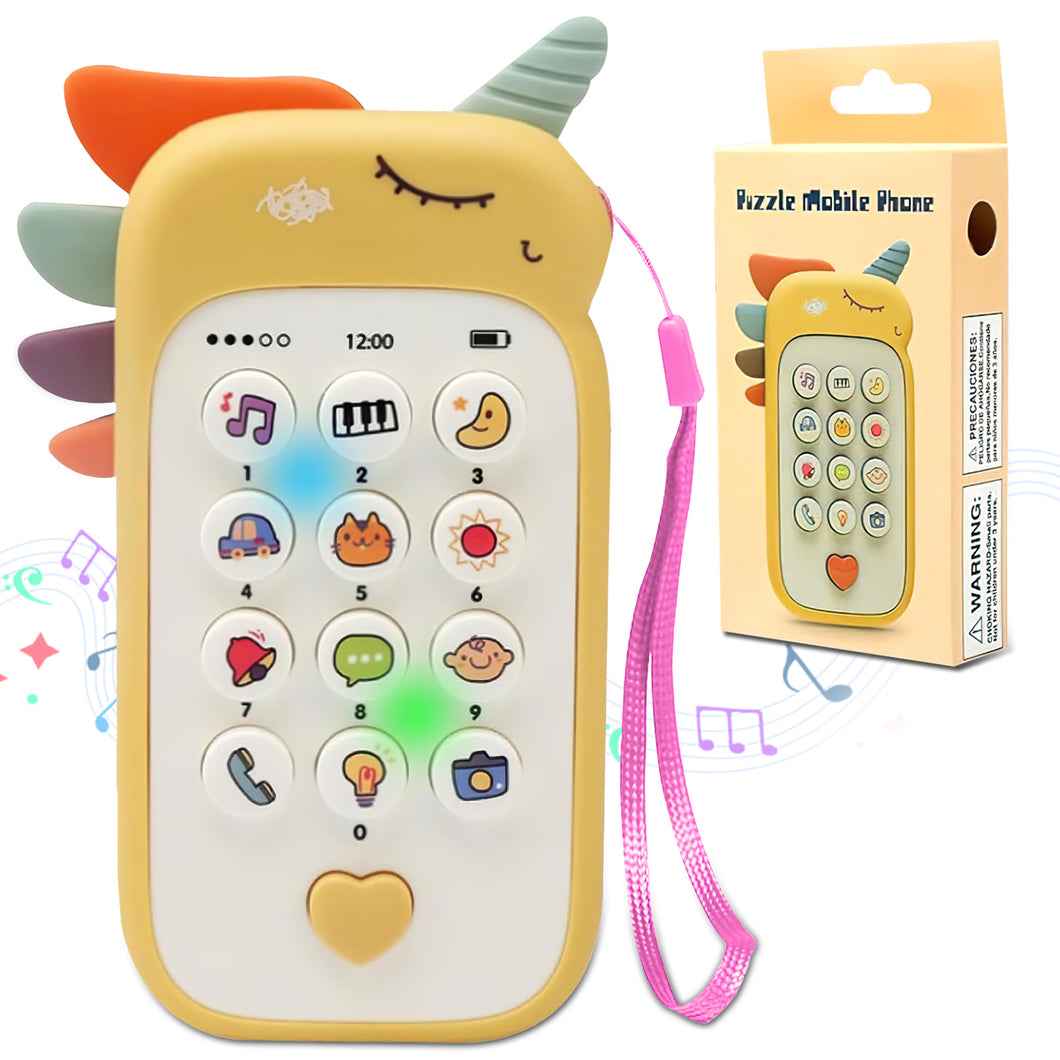Koolbitz Baby Toy Phone - Soft & Safe Mobile Phone Toy with Animal Sounds and Music, for 1 Year Old Girls & Boys, Toddler Phone for Kids Aged 1-6 Years