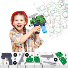 Load image into Gallery viewer, Truck Bubble Machine for Kids with 2 Bubbles Liquid for kids Bubble Blower for Bubble Blaster Party Favors, Birthday, Outdoor &amp; indoor handheld Bubble Maker toy
