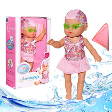 Load image into Gallery viewer, Koolbitz Realistic Electric Swimming Doll with Accessories Bath Waterproof Toy for Kids with Movable Limbs Kids Floating Bath Toy for Boys and Girls, Water Toys for Toddlers
