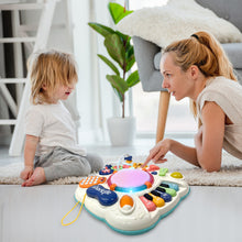 Load image into Gallery viewer, Koolbitz Kids Fun Musical Activity Table Toy Musical Educational Learning Baby Toy Table Multifunctional Musical Blue Puzzle Table for Children Indoor Fun Play Gift for Toddlers
