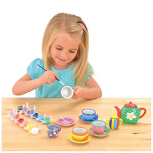 Load image into Gallery viewer, Koolbitz Kids DIY Painted Graffiti Teapot Set with Paint Colors &amp; Brushes, Create and Paint Your Own Mini Tea Set, Great Gift For Your Toddlers &amp; Kids, Children&#39;s Crafts Set &amp; Role Play Toy
