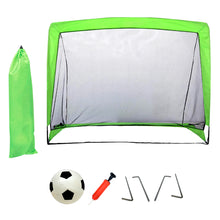 Load image into Gallery viewer, Portable Large Instant Football Goals Set, Outdoor &amp; Indoor Kids Fun Soccer Football Set Kids Football Goal Net with Ball and Pump with Bag Sports Football Training Set 120x90x70cm
