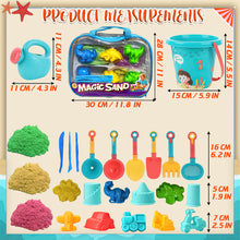 Load image into Gallery viewer, Koolbitz 31PCS Kids Beach Sand Toy Set with Animal Moulds, Castle Building Moulds, Sand Tools, Bucket, and Portable Carry Bag Ð Ideal for Creative Toy Play at The Beach, Sandbox, and Indoors
