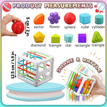 Load image into Gallery viewer, Koolbitz Kids Montessori Shape Sorter Baby Toys Early Learning Sensory Shape Sorting Cube Whack Mole Fine Motor Skills Game, Toddlers Toy for Children Baby Toys for Boy Girl Gifts 6 12 18 Months
