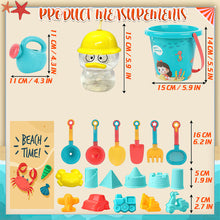 Load image into Gallery viewer, Koolbitz 21 Pcs Kids Beach Sand Set with Duck Sand Molds, Sandcastle Tools, Shovels, Bucket, Water Can &amp; Bucket | Non-Toxic, Mess-Free Play for Indoor &amp; Outdoor Summer Fun | Safe &amp; Durable
