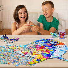 Load image into Gallery viewer, Koolbitz 277 Pcs Shark Puzzle for Kids Learning Educational Floor Puzzle for Children &amp; Adults Indoor Cardboard Puzzle Pieces Game Toy for Boys and Girls Perfect Sea Life Puzzles Game

