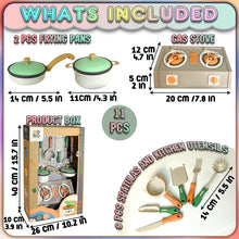 Load image into Gallery viewer, Koolbitz Kids Kitchen Play Set – Pretend Play Cooking Toy Kit for Boys &amp; Girls Includes Realistic Pans, Utensils, and Stove – Perfect Educational Gift for Toddlers &amp; Preschoolers
