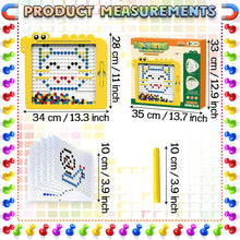Load image into Gallery viewer, Koolbitz Colorful Magnetic Bead Drawing Board with Pattern Cards and Pen, Magnetic Educational Toy Set for Children Ideal for Developing Creativity and Motor Skills for Kids 3-8
