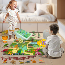 Load image into Gallery viewer, Koolbitz 28 Pcs Beach Toy Wheelbarrow Set with Dinosaur Moulds, Space Sand, Sand Tools, Play Mat &amp; Carry Case Ideal Sandbox and Beach Sandcastle Building Set for Kids Aged 3+ Indoor &amp; Outdoor Play
