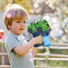 Load image into Gallery viewer, Truck Bubble Machine for Kids with 2 Bubbles Liquid for kids Bubble Blower for Bubble Blaster Party Favors, Birthday, Outdoor &amp; indoor handheld Bubble Maker toy
