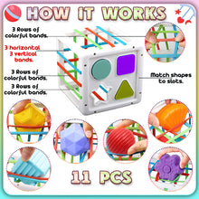 Load image into Gallery viewer, Koolbitz Kids Montessori Shape Sorter Baby Toys Early Learning Sensory Shape Sorting Cube Whack Mole Fine Motor Skills Game, Toddlers Toy for Children Baby Toys for Boy Girl Gifts 6 12 18 Months
