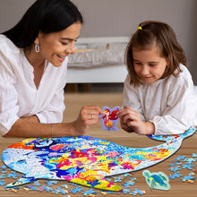 Load image into Gallery viewer, Koolbitz 277 Pcs Shark Puzzle for Kids Learning Educational Floor Puzzle for Children &amp; Adults Indoor Cardboard Puzzle Pieces Game Toy for Boys and Girls Perfect Sea Life Puzzles Game
