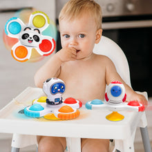 Load image into Gallery viewer, Koolbitz Kids Suction Cup Spinner Toys Sensory Bath Toy for Children Early Educational Fidget Toy for Babies Space Rotary Windmill Spinning Suction Cup Toy for Toddlers
