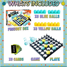 Load image into Gallery viewer, Koolbitz Dynamic Bounce Challenge Game - Family Party Tabletop Game with Colorful Balls, Pattern Cards, and Durable Game Grid Educational and Fun Ball Bouncing Game for Kids, Teens, Adults
