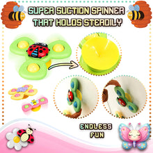 Load image into Gallery viewer, Koolbitz Colourful Suction Cup Spinner Toys for Babies, 3 Pcs Baby Sensory Bath Toys Spinners with Super Suction for Bathtubs and Any Flat Surfaces, Gift for Toddlers Infants
