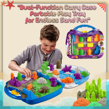 Load image into Gallery viewer, Koolbitz 22PCS Kids Beach Sand Toy Set - Includes Dinosaur Dump Truck, Castle Moulds, Sand Tools, and 3 Bright Colours of Sand - Portable Educational Fun for Boys and Girls Ages 3+
