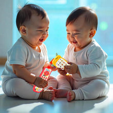 Load image into Gallery viewer, Koolbitz Baby Sensory Toy Set, Musical Yellow Phone and Red Remote Control, Animal Sounds and Lights, Language Learning Toy for Infants and Toddlers
