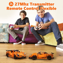 Load image into Gallery viewer, Koolbitz 421 Pcs STEM Remote Control Block car, DIY Construction RC racing Car Kits 2.4GHz, elastic Rubber Tire, Openable door, Bonnets Exquisite Details 6 7 8 9 10 11 12 old

