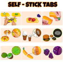 Load image into Gallery viewer, Koolbitz 44pcs Kids Fruit and Vegetable Toys Set Pretend Play Fast Food Set Role Play Plastic Food Set Children&#39;s Kitchen Accessories Toy
