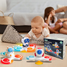 Load image into Gallery viewer, Koolbitz Kids Suction Cup Spinner Toys Sensory Bath Toy for Children Early Educational Fidget Toy for Babies Space Rotary Windmill Spinning Suction Cup Toy for Toddlers
