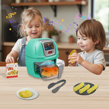 Load image into Gallery viewer, Koolbitz Kids Kitchen Air Fryer Toy Pretend Role Play Kitchen Set for Children Realistic Light &amp; Sound Play Food Toy for Boys &amp; Girls Educational Fun Toy Set for Toddlers
