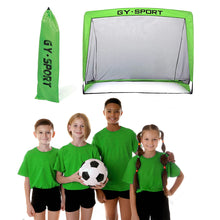 Load image into Gallery viewer, Portable Large Instant Football Goals Set, Outdoor &amp; Indoor Kids Fun Soccer Football Set Kids Football Goal Net with Ball and Pump with Bag Sports Football Training Set 120x90x70cm
