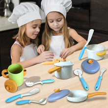 Load image into Gallery viewer, Koolbitz Colourful Kids Kitchen Playset Pretend Cooking Toy Set with Realistic Pots, Pans, Pressure Cooker and Utensils for Creative Play Children Cookware Pretend Kitchen Accessories
