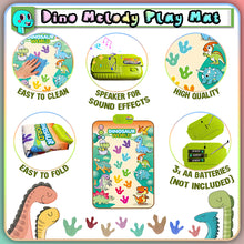 Load image into Gallery viewer, Koolbitz Music and Sound Playmat with Piano and Dinosaur Sounds Carpet, Dinosaur World Musical Mat for Toddlers Colorful Kids Play Area Educational Toy Sensory Development, Gift for Toddlers
