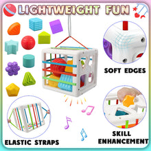 Load image into Gallery viewer, Koolbitz Kids Montessori Shape Sorter Baby Toys Early Learning Sensory Shape Sorting Cube Whack Mole Fine Motor Skills Game, Toddlers Toy for Children Baby Toys for Boy Girl Gifts 6 12 18 Months

