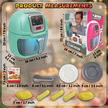 Load image into Gallery viewer, Koolbitz Kids Kitchen Air Fryer Toy Pretend Role Play Kitchen Set for Children Realistic Light &amp; Sound Play Food Toy for Boys &amp; Girls Educational Fun Toy Set for Toddlers
