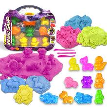 Load image into Gallery viewer, Koolbitz 1KG Motion Play Sand, Combo Pack of 3 Color with Accessories, Improve Skills of Kids, Made, Suitable for Age 3 and up, Non-Toxic Colourful Building Sand Toy for Kids
