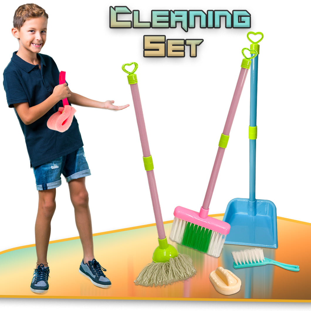 Pretend Play Set of Set for Children, and Cleaning Toyset with Accessories and Realistic Functions, Best Educational Housekeeping Gift for Boys & Girls