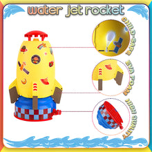 Load image into Gallery viewer, Koolbitz Splash Rocket Water Launcher Toy - Space Themed Outdoor Sprinkler Toy for Kids, Summer Garden Play, Adjustable Water Pressure Rocket Toy, Water Blaster Rocket Liftoff &amp; Spin
