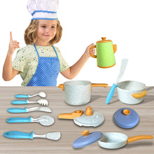 Load image into Gallery viewer, Koolbitz Colourful Kids Kitchen Playset Pretend Cooking Toy Set with Realistic Pots, Pans, Pressure Cooker and Utensils for Creative Play Children Cookware Pretend Kitchen Accessories

