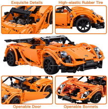 Load image into Gallery viewer, Koolbitz 421 Pcs STEM Remote Control Block car, DIY Construction RC racing Car Kits 2.4GHz, elastic Rubber Tire, Openable door, Bonnets Exquisite Details 6 7 8 9 10 11 12 old
